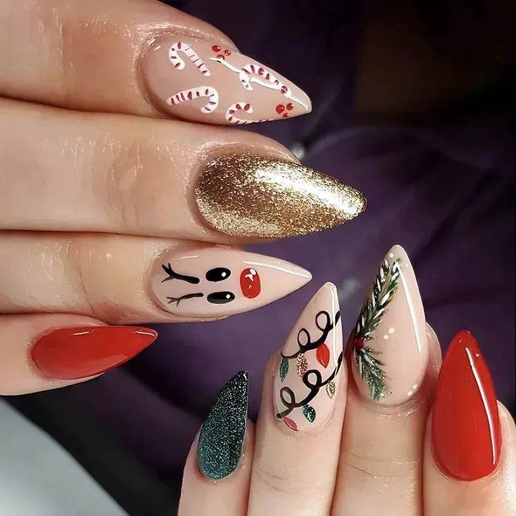 BowLift | 24pcs Christmas False Nail Decal stickers