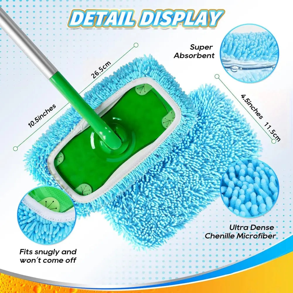BowLift | Premium Microfiber Mop Pads — Reusable, Compatible with all Flat Mops