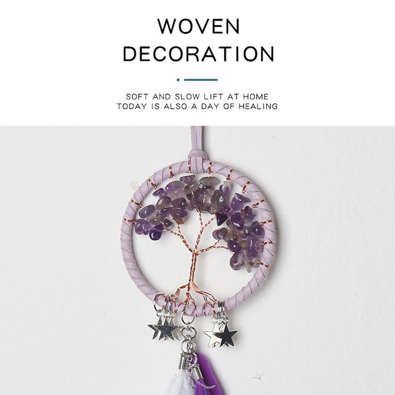BowLift | Frendorf Tree of Life Gemstone Dreamcatcher Hanging Jewelry