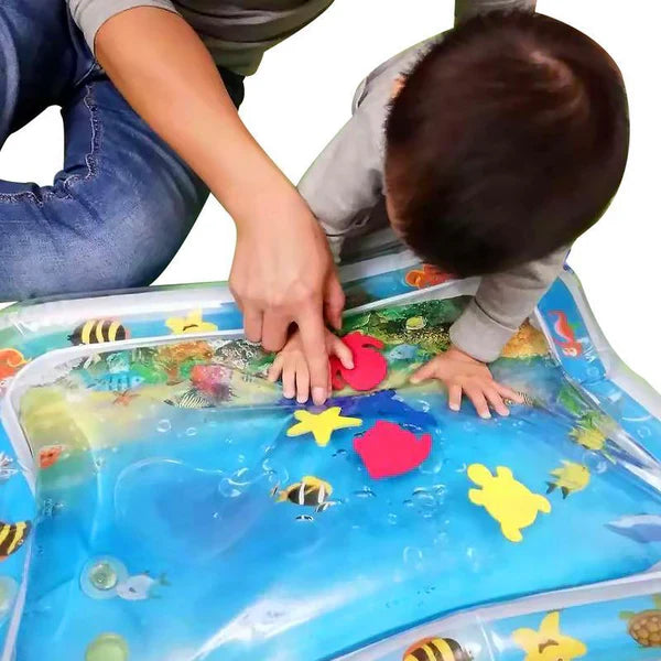 BowLift | Baby Tummy Time Water Mat with Ocean Toys