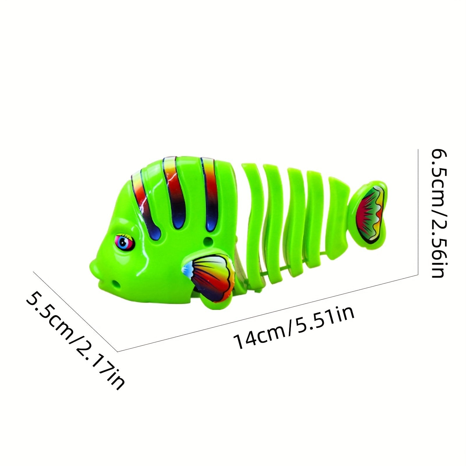 BowLift | Plastic Wind-Up Wiggle Fish Toys