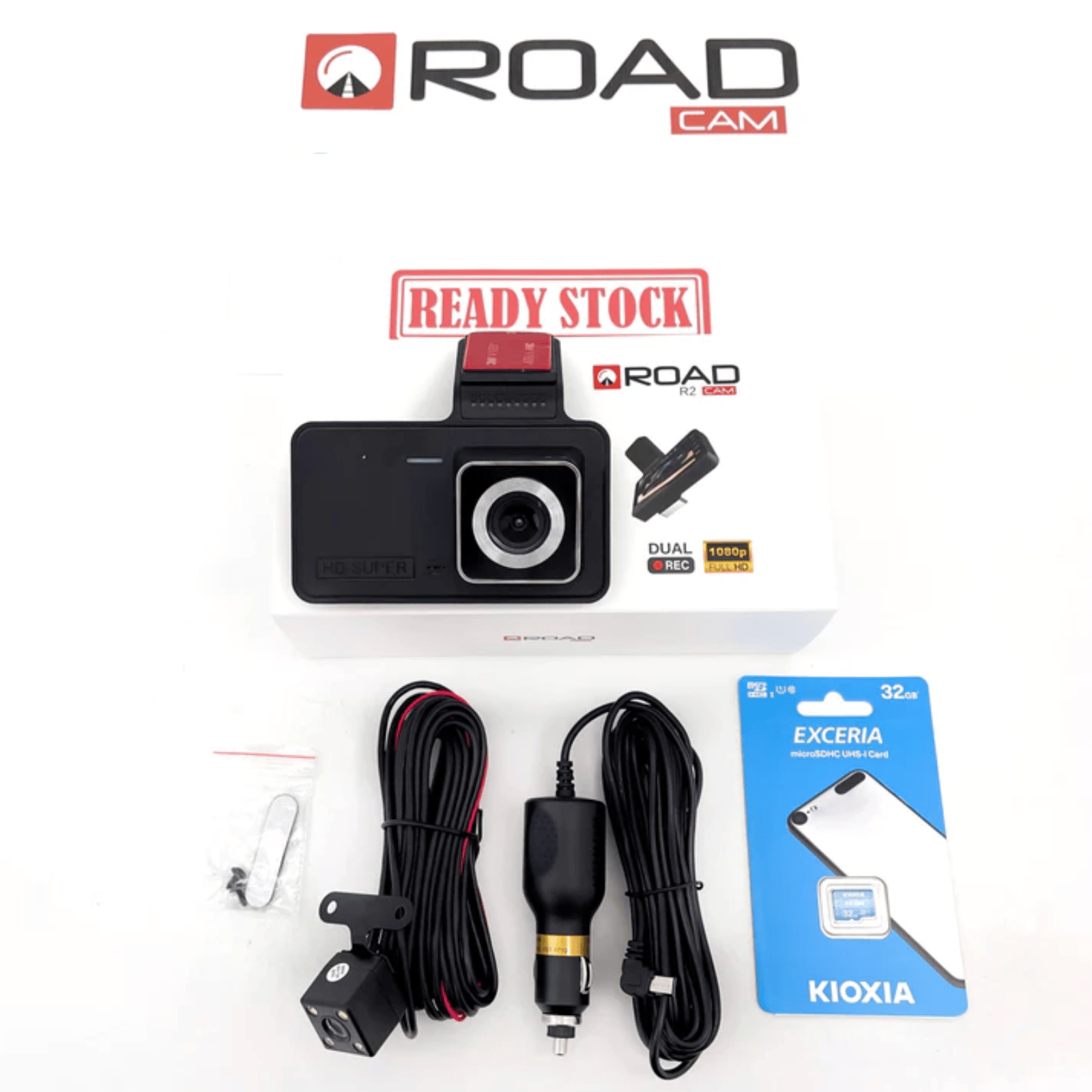 BowLift | Dashcam with two lenses, 1080P HD and night vision - 170° wide angle