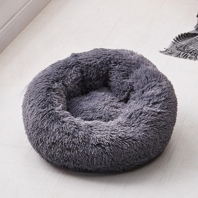 BowLift | PawNest Calming Donut Cat Bed | Round Plush Nest | Stress-Reducing & Cozy | Perfect for Cats & Small Dogs