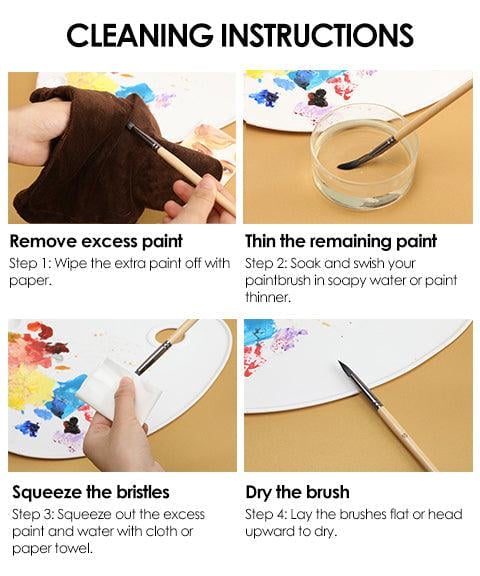 BowLift | Artist Paint Brush Set | 24 Nylon Brushes with 7 Shapes & Palette Knife | Acrylic, Oil & Watercolor