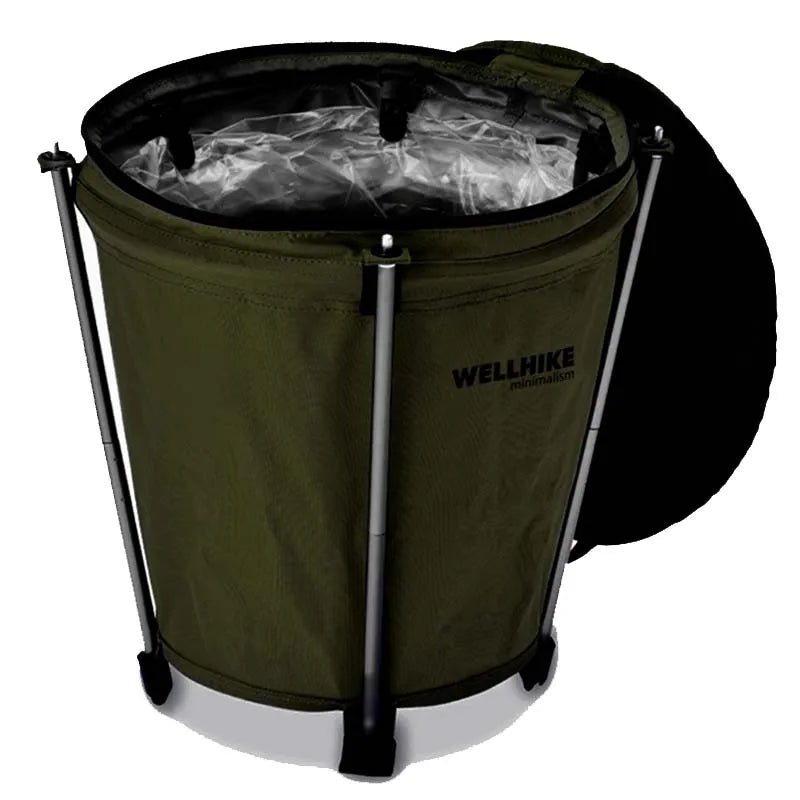 BowLift | Camptrash AM – Foldable Outdoor Trash Can with Waterproof Lining