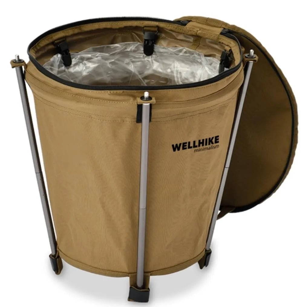 BowLift | Camptrash AM – Foldable Outdoor Trash Can with Waterproof Lining