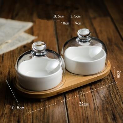 BowLift | Ceramic Glass Lid Snack Plate