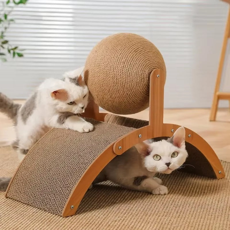 BowLift | Durable Cat Scratching Post with Sisal Ball