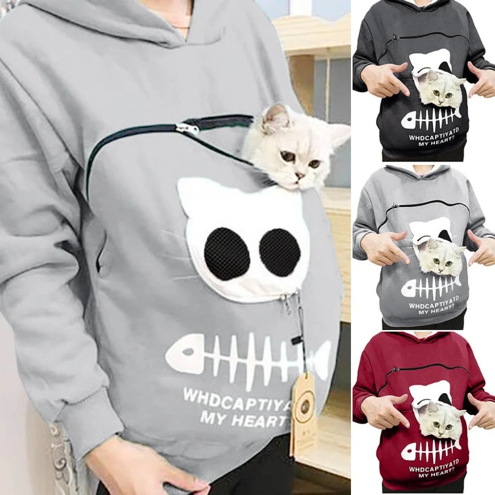 BowLift | Cat Lovers Hoodie Cuddle Pouch