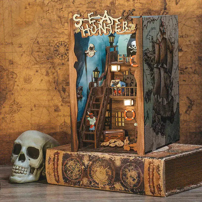 BowLift | PAUPOOTM 3D Wooden Puzzle Bookend