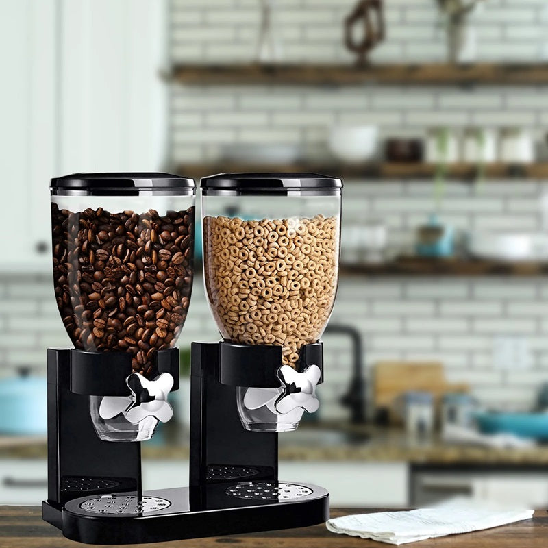 BowLift | Dual Cereal Dispenser, Dry Food Storage Container for Easy Dispensing