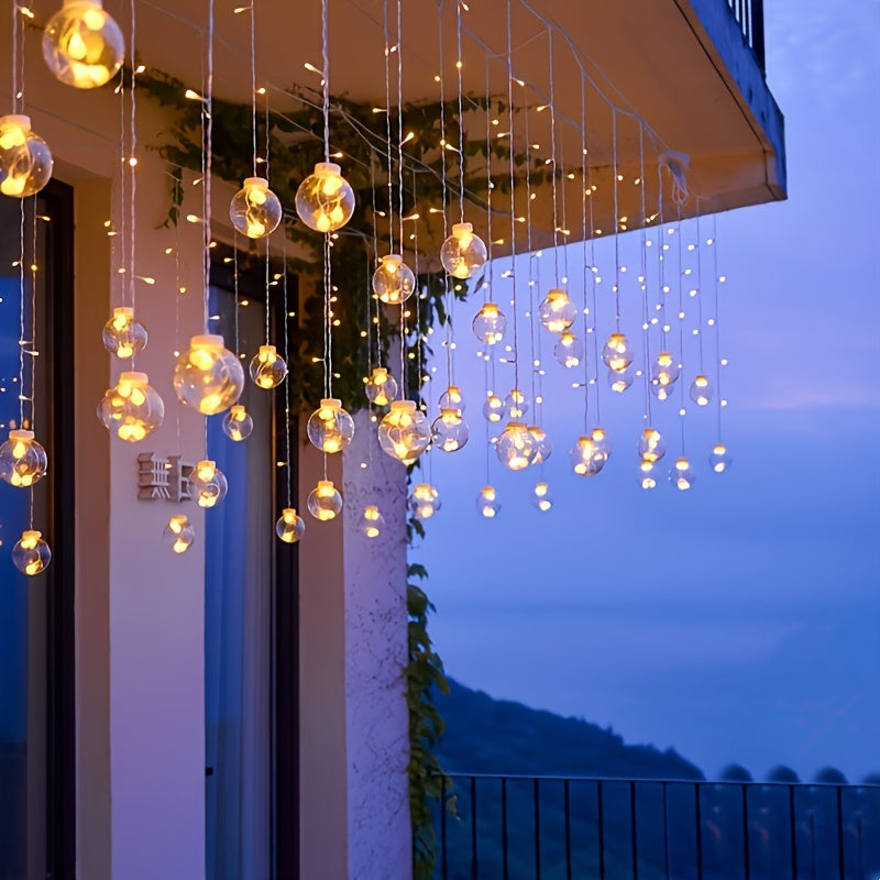 BowLift | Fairy Lights with Hanging Globe Ornaments