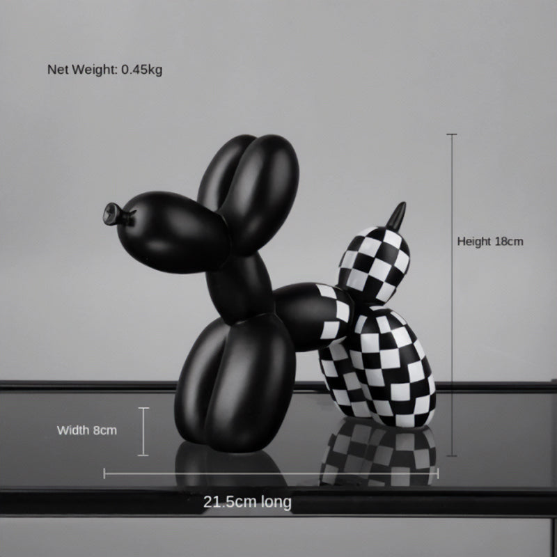 BowLift | Checked Balloon Dog