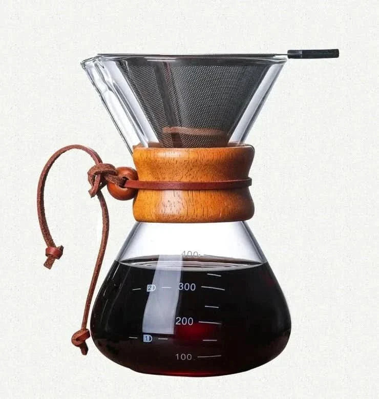 BowLift | Chemex Coffee Pot with Hario V60 Dripper Set – Precision Brewing with Style