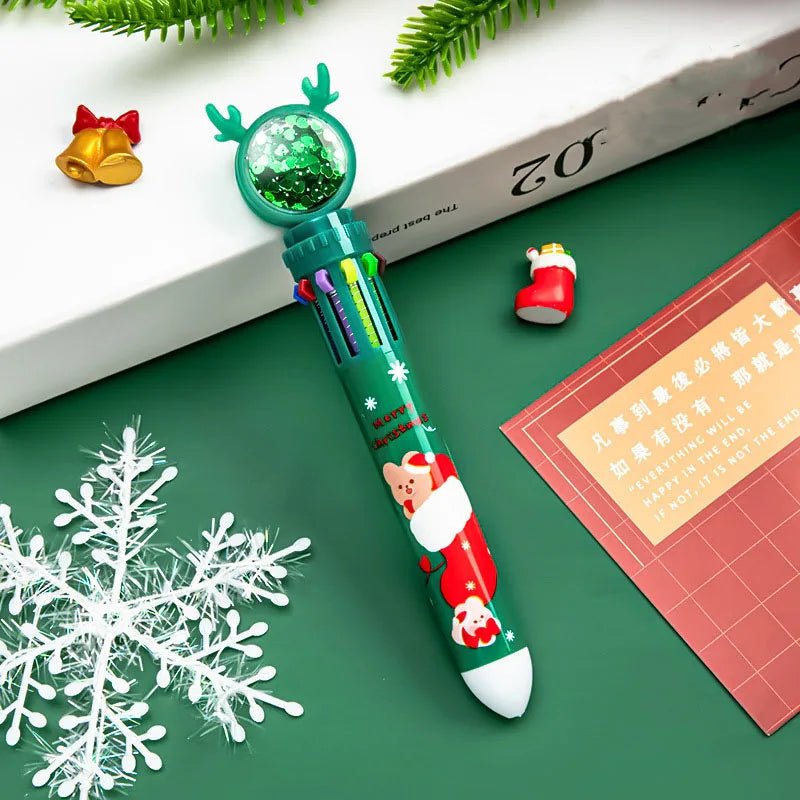 BowLift | Christmas Ballpoint Pen Set Of 10 – Perfect Gifts for Kids This Merry Season & New Year