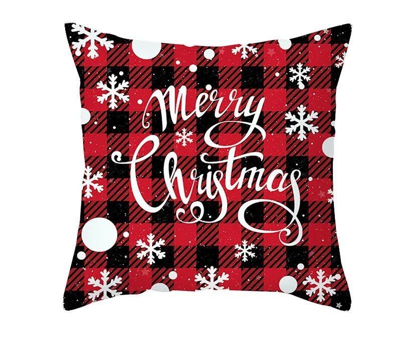 BowLift | Christmas Cushion Cover – Festive Santa & Elk Design for Holiday Decor & Perfect New Year Gift
