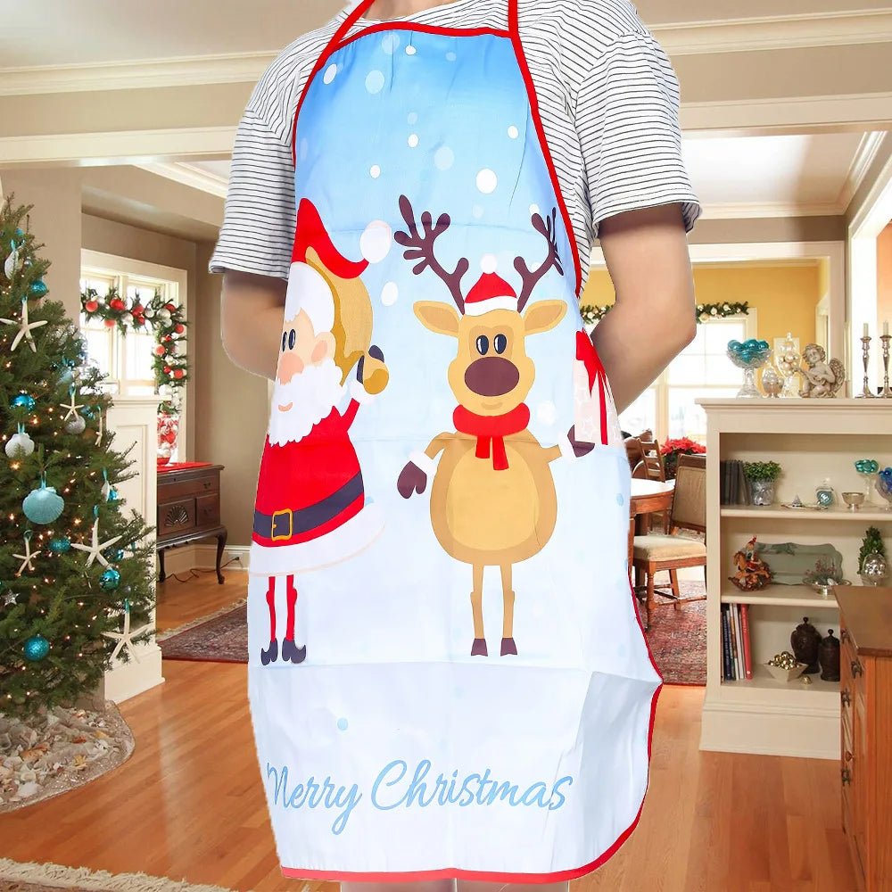 BowLift | Christmas Cute Cooking Apron - Set of 6 - Home Kitchen Cooking Baking Oil-proof Apron