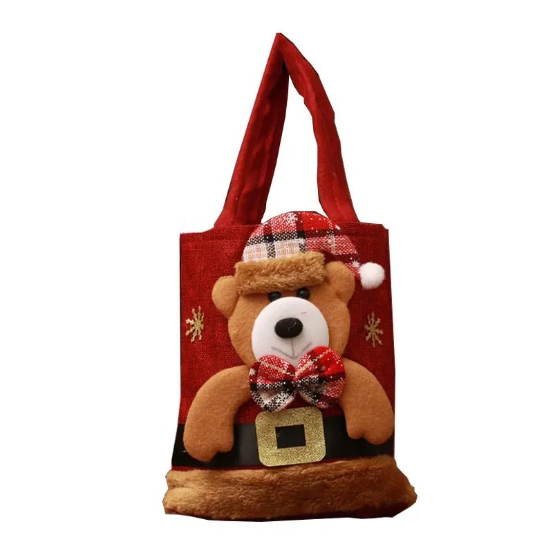 BowLift | Christmas Gift Bags Set – Adorable Santa Claus, Snowman, and Reindeer Designs! Perfect for Kids' Treats and Holiday Surprises