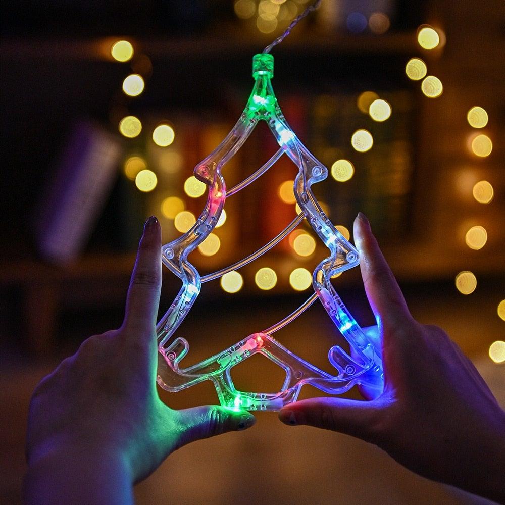 BowLift | Christmas String Lights - LED Star Curtain Fairy String Lights Christmas Decoration