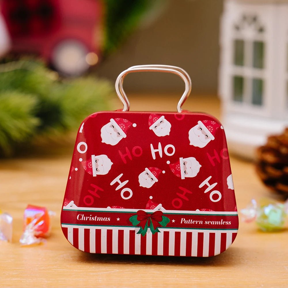 BowLift | Christmas Tin Gift Box Set – Charming Metal Storage Boxes with Lids for Holiday Treats