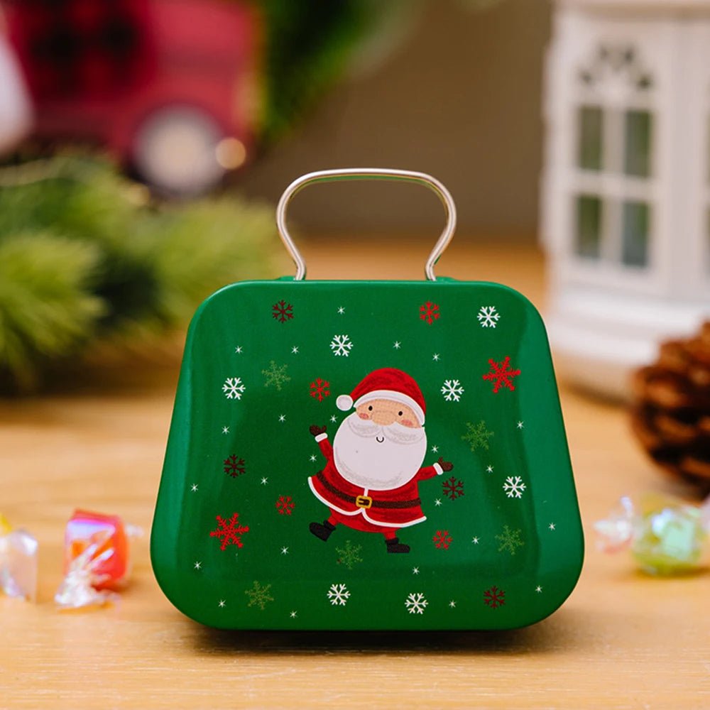 BowLift | Christmas Tin Gift Box Set – Charming Metal Storage Boxes with Lids for Holiday Treats