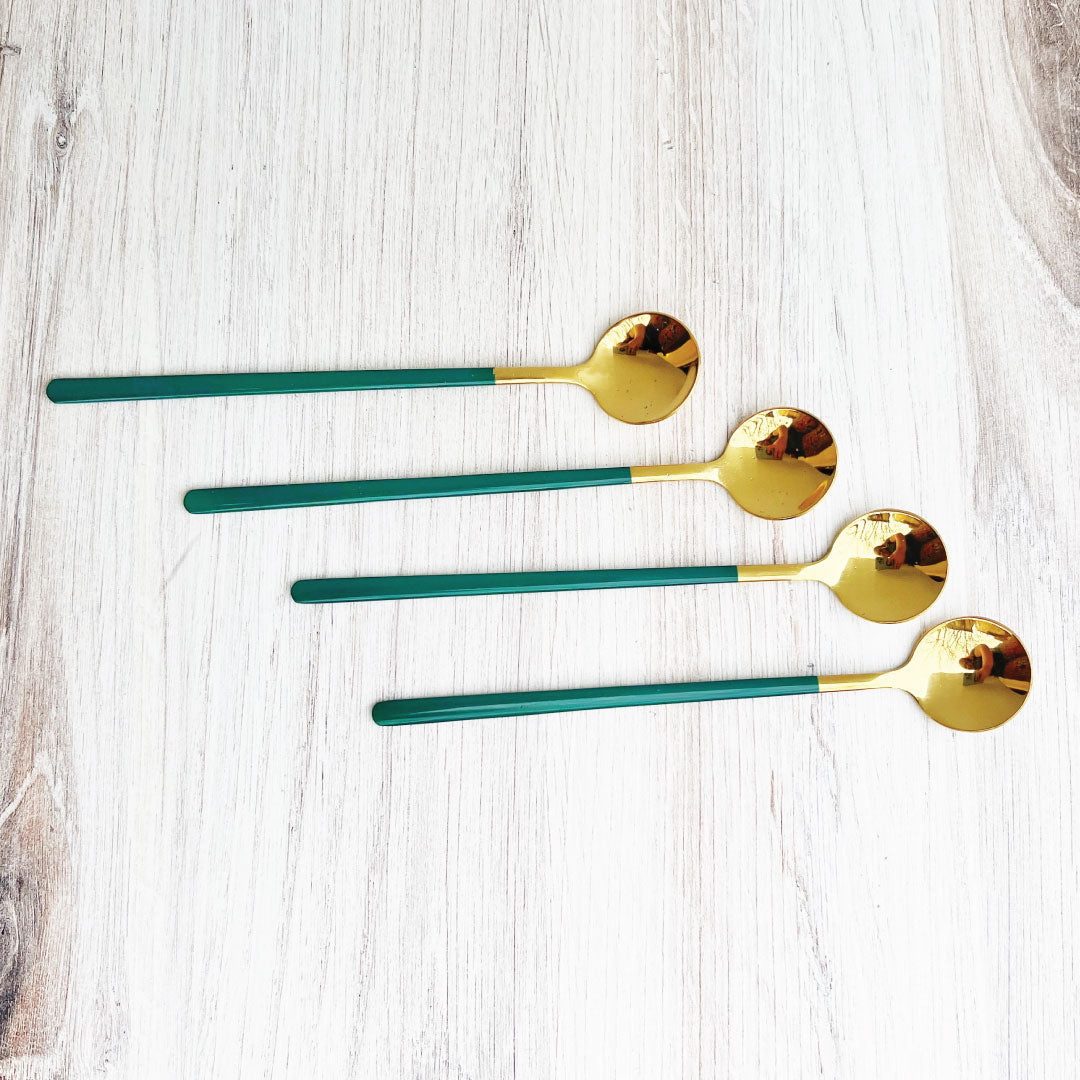 BowLift | Trendy Espresso & Dessert Spoon Set with 4 Pieces