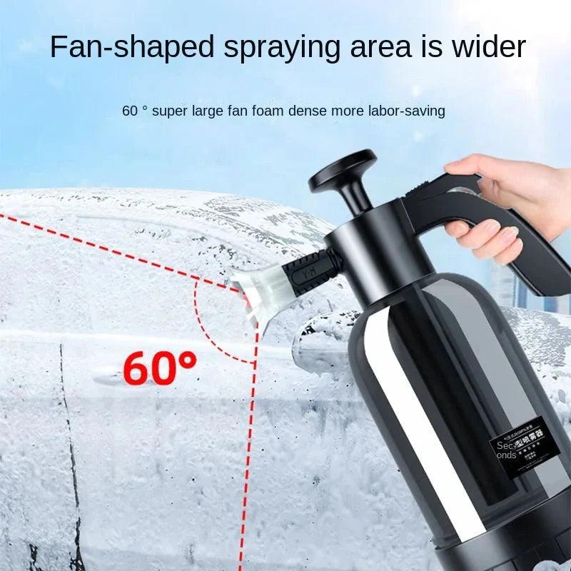BowLift | CleanPro 2L Foam Sprayer – Hand Pump with Versatile Nozzles for Car Wash, Window Cleaning, and Garden Irrigation