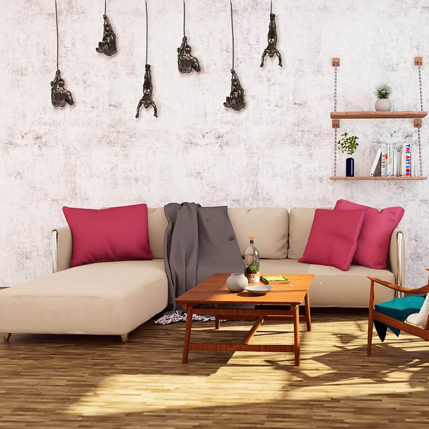 BowLift | CraftedClimb Climbing Figures Wall Decoration – Inspiring Wall Art of Resin and Iron