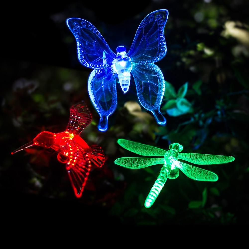 BowLift | Solar-LED-Garden Lights "Colorful Flies"