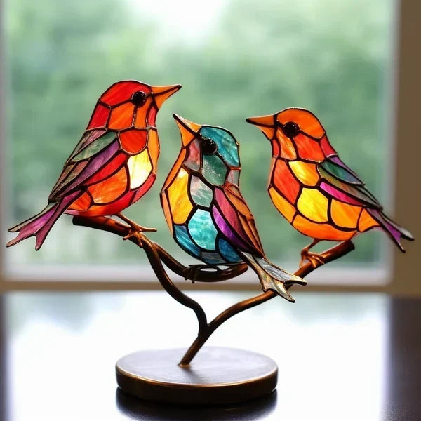 BowLift | Coloured Glass Birds for Chic Interior Design - ChicGlass Birds