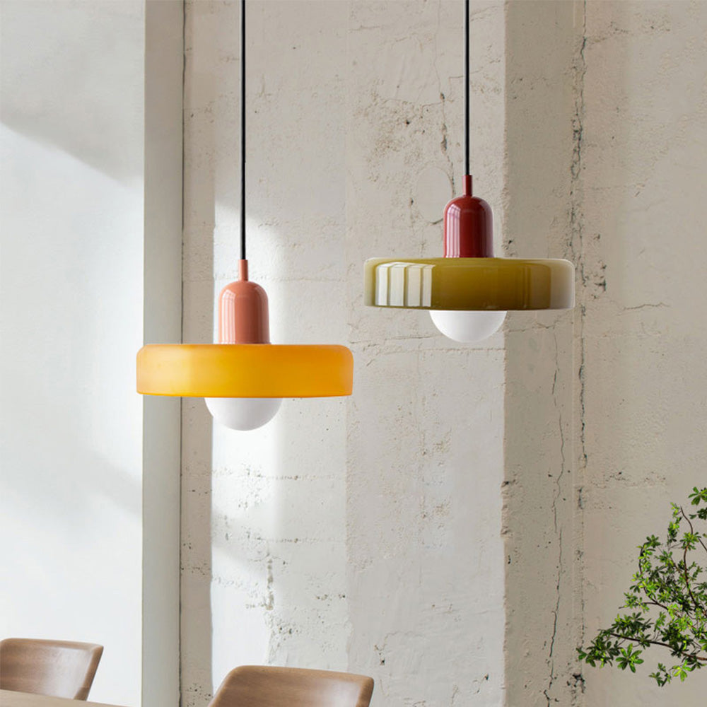 BowLift | Coloured Glass Pendant Light – BauLume