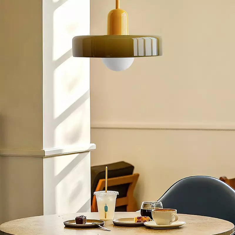 BowLift | Coloured Glass Pendant Light – BauLume