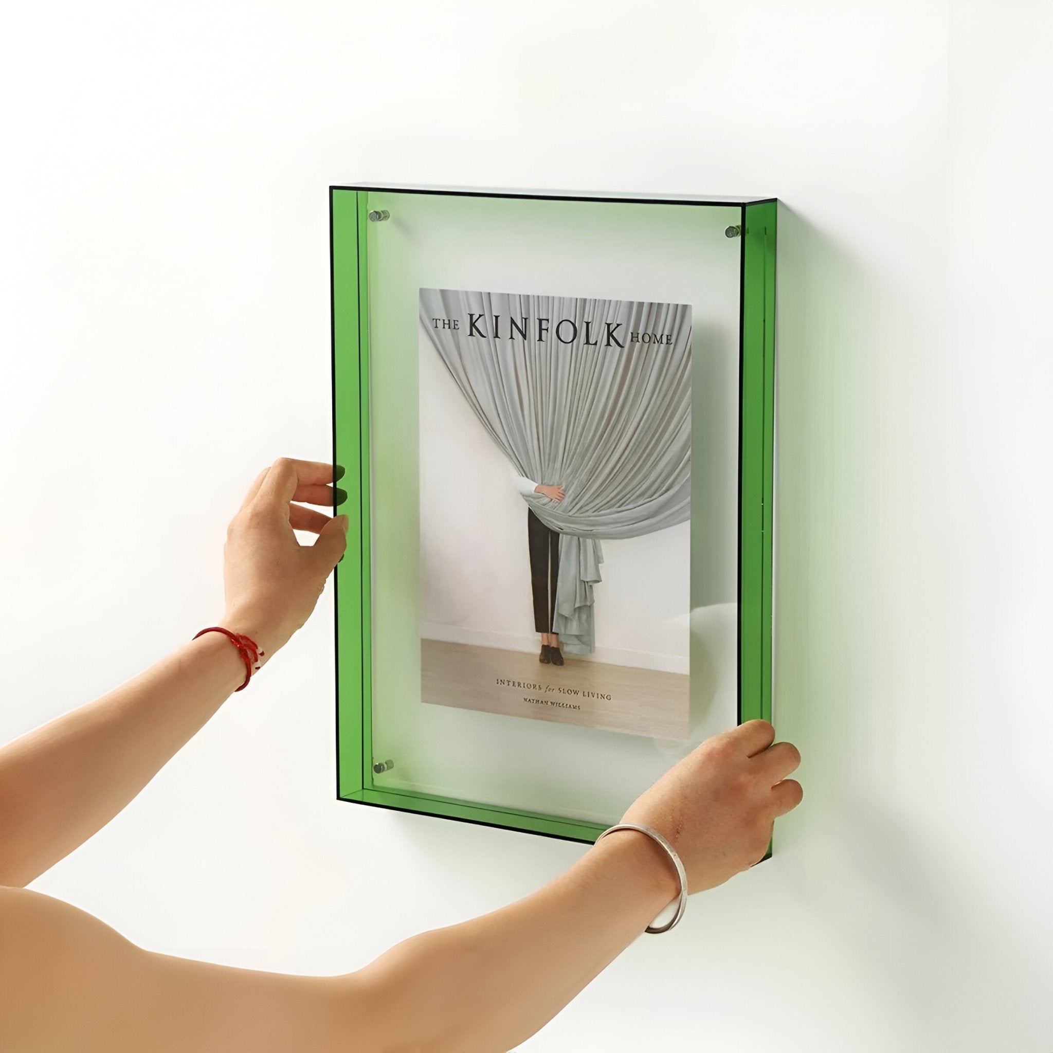 BowLift | Colored transparent acrylic frame for modern displays