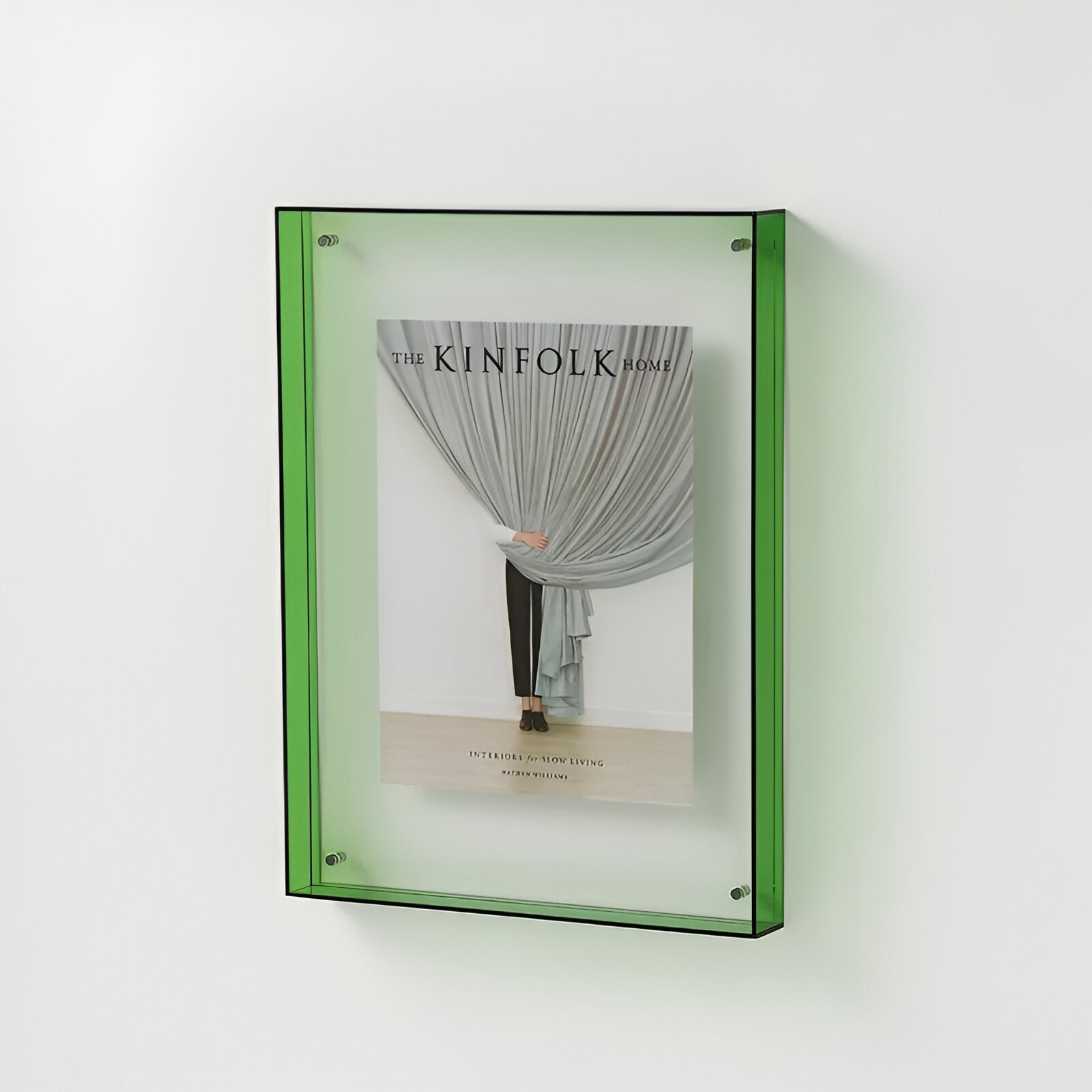 BowLift | Colored transparent acrylic frame for modern displays