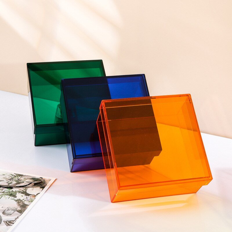 BowLift | Colorful Acrylic Storage Organizer Box With Lid