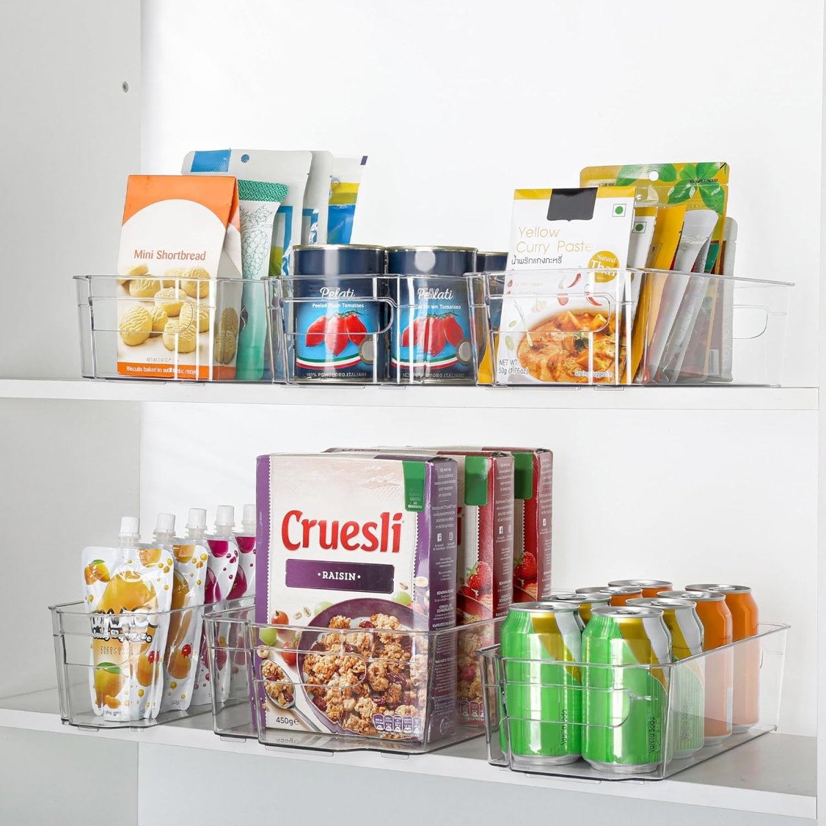 BowLift | COOLORGANIZE – Transparent Refrigerator Storage Bins for Clutter-Free Kitchen