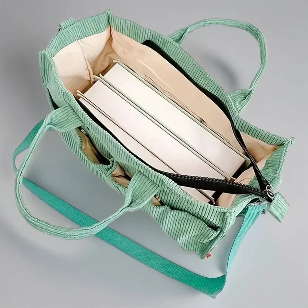 BowLift | CordoTote – Classic Corduroy Shoulder Bag for Everyday Use