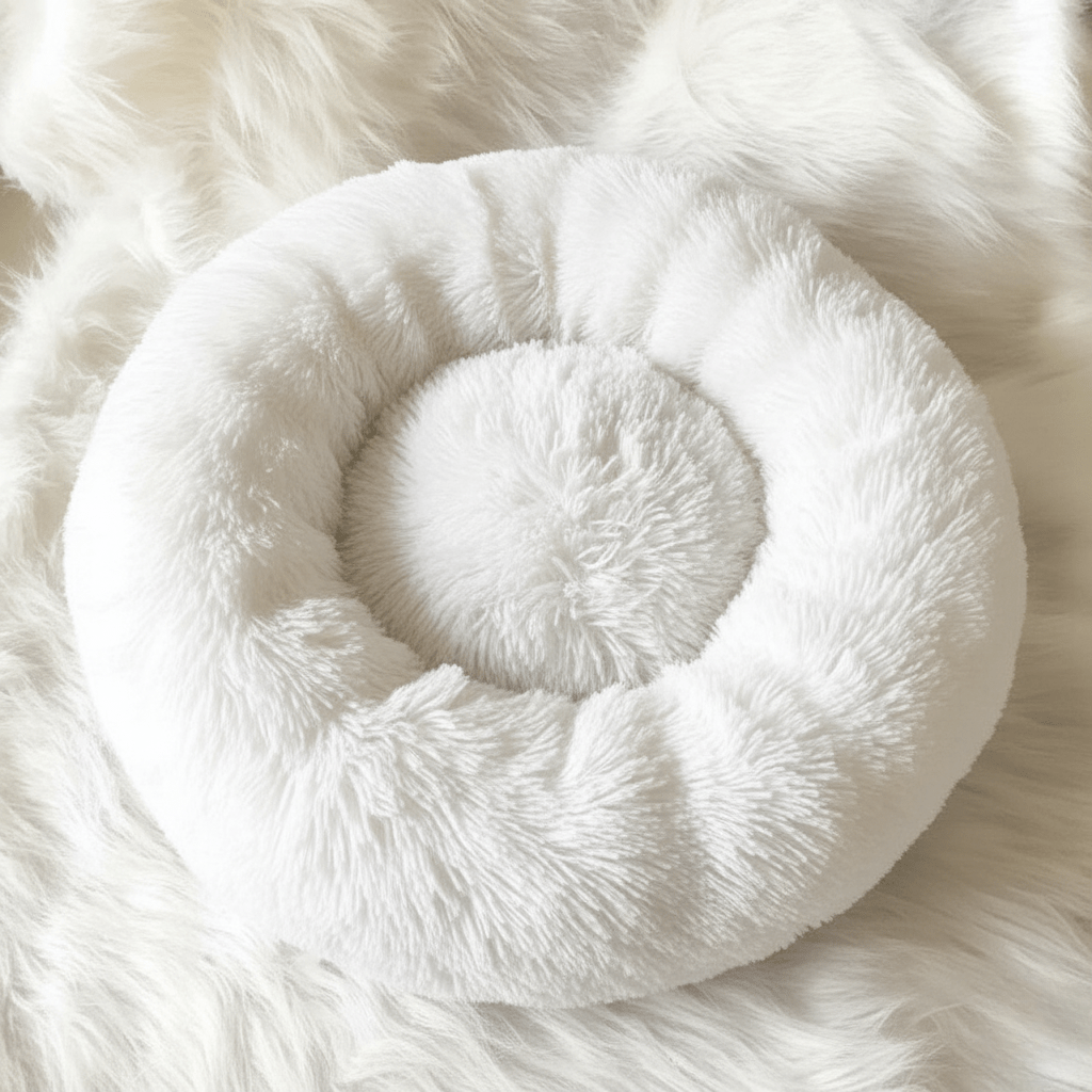 BowLift | COZYPET – Calming Dog Bed with Plush Faux Fur & Removable Cover