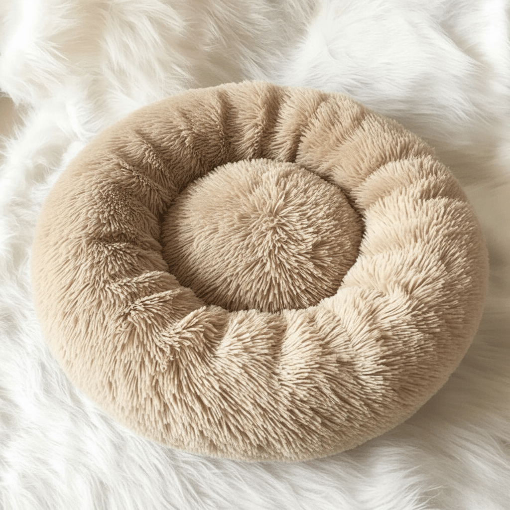 BowLift | COZYPET – Calming Dog Bed with Plush Faux Fur & Removable Cover