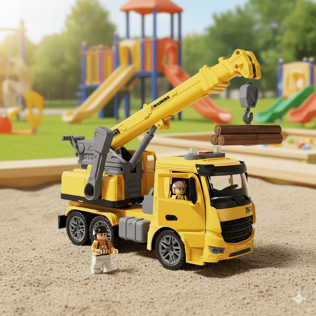 BowLift | CraneMax Junior – Construction Crane Toy with Lights & Sound