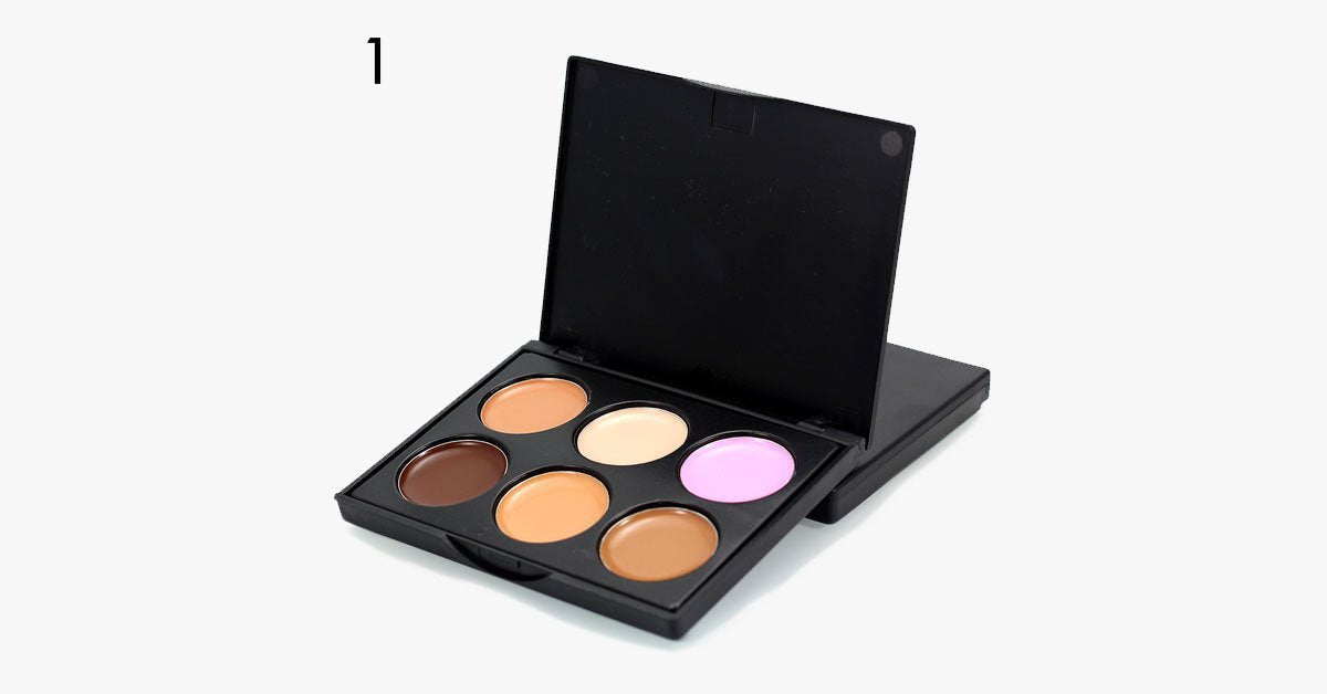 BowLift | 6 Colors Cream Contour Palette – Achieve great coverage and a seamless look