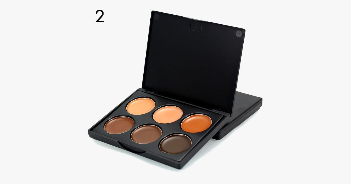 BowLift | 6 Colors Cream Contour Palette – Achieve great coverage and a seamless look