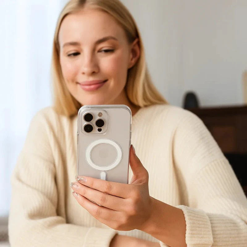 BowLift | CrystalMag – Clear MagSafe Compatible Case for iPhone 11-17 Series
