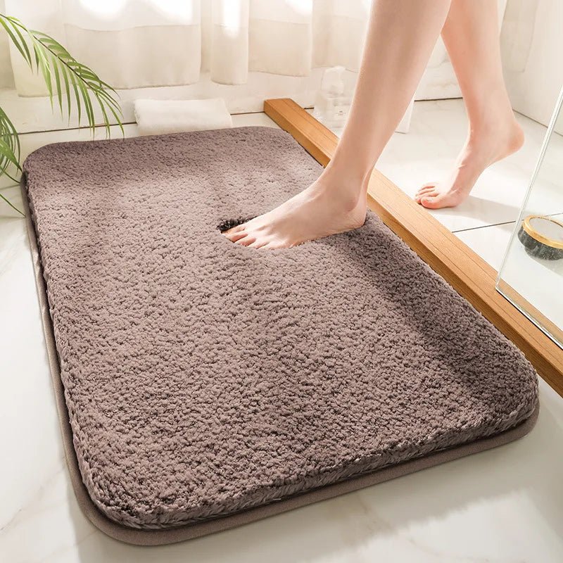 BowLift | CUSHLY – Extra Thick Microfiber Bath Mat with Non-Slip Backing