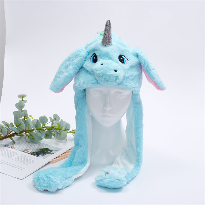 BowLift | BunnyBounce Plush Hat with Moving Ears for Kids & Adults