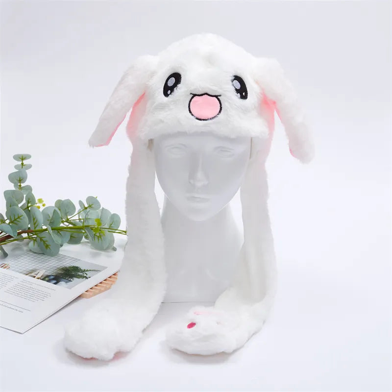 BowLift | BunnyBounce Plush Hat with Moving Ears for Kids & Adults