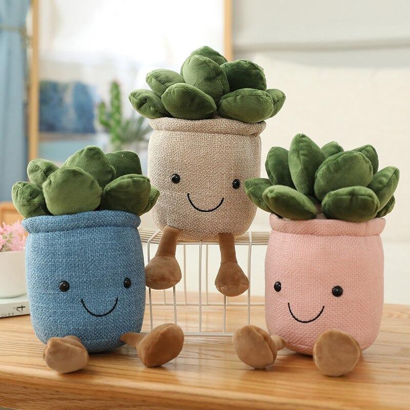 BowLift | Potted succulents plush toys