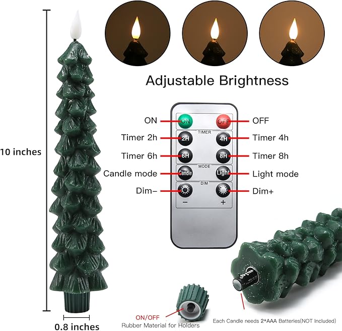 BowLift | Flameless LED Candles with Remote Control – Realistic 3D Flickering Model LumaGlow