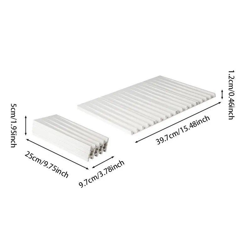 BowLift | Collapsible Silicone Draining Mat – Heat Resistant Kitchen Drying Mat