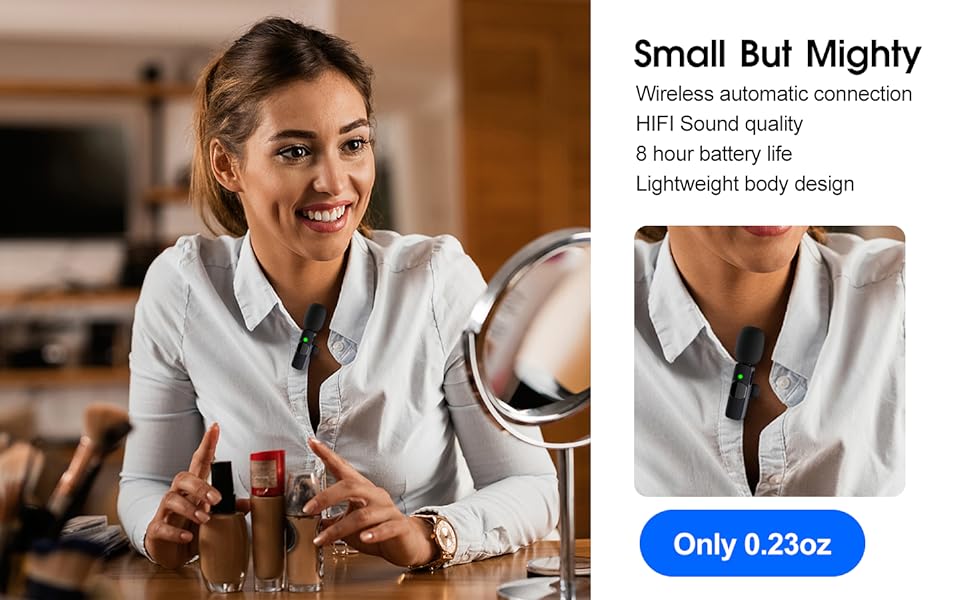 BowLift | 2-Pack wireless microphone for iPhone iPad